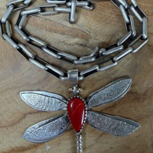 Alvin Yellowhorse 28” Dragonfly Pendant Necklace