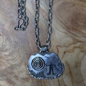 Alvin Yellowhorse 29” Stamped Pendant Necklace