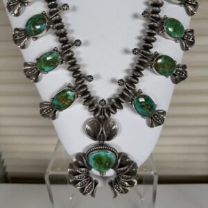 James Begay 24" Sonoran Gold Squash Blossom Necklace